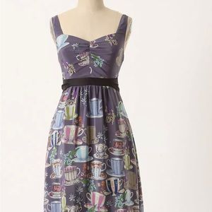 ANTHROPOLOGIE Floreat TEA party CUP Dress rare sz 8